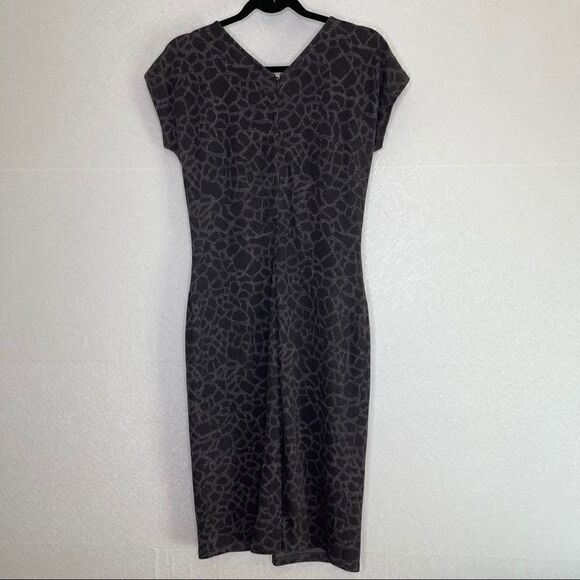 Armani Collezioni Animal Print Jersey Dress 10 - Picture 4 of 5